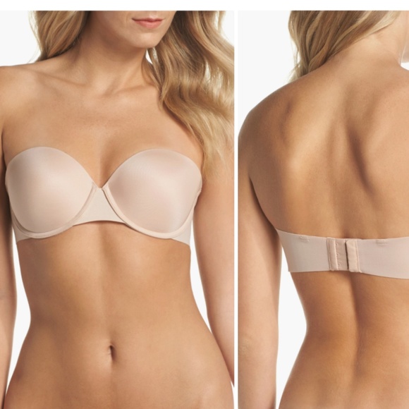 NEW Spanx Up for Anything Strapless Bra Champagne Beige Size 36DD - Picture 3 of 9